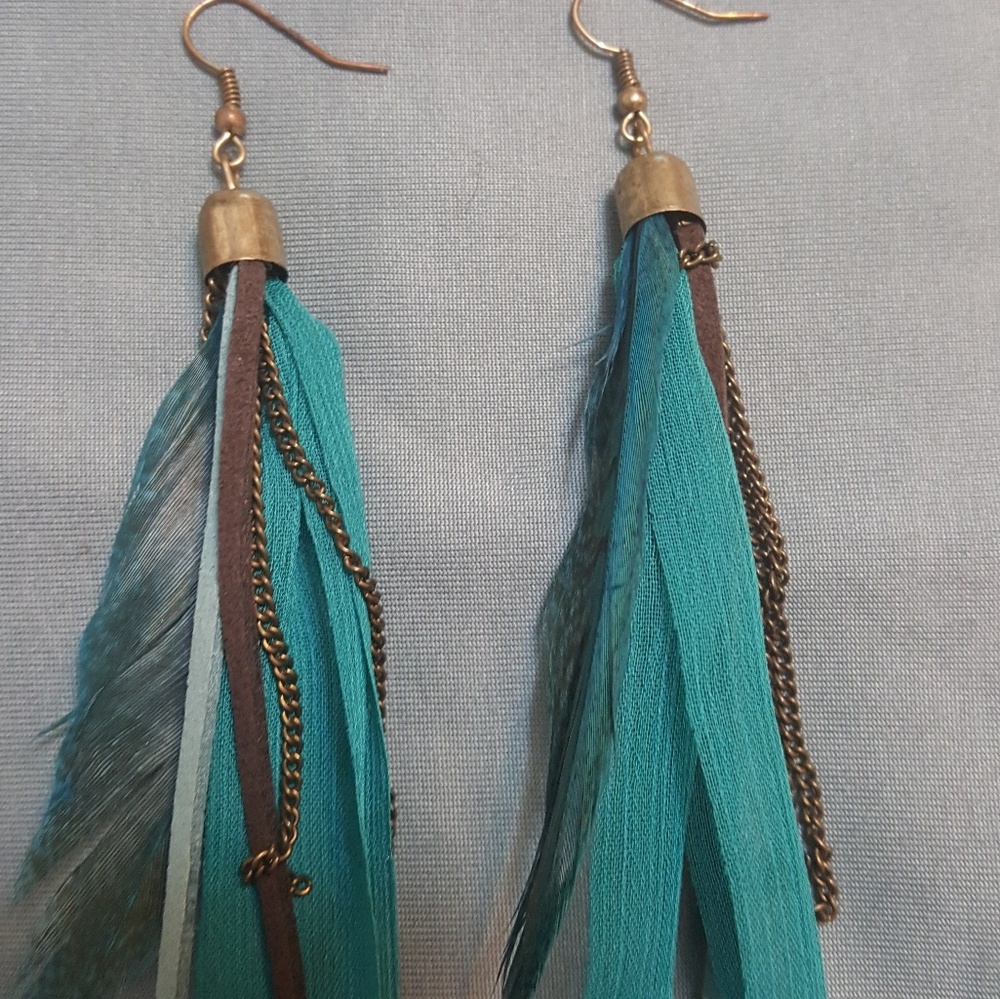 Feather earrings